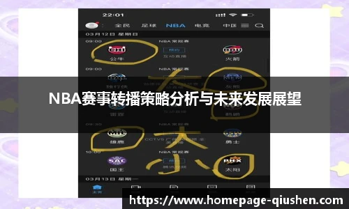 NBA赛事转播策略分析与未来发展展望