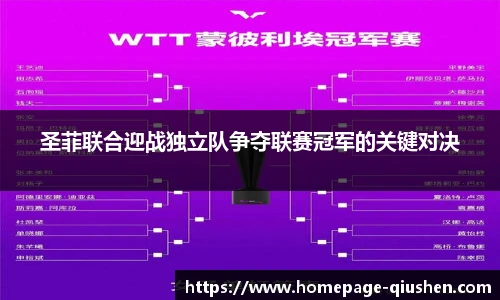 圣菲联合迎战独立队争夺联赛冠军的关键对决